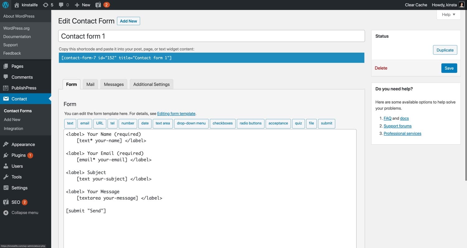 Contact Form 7